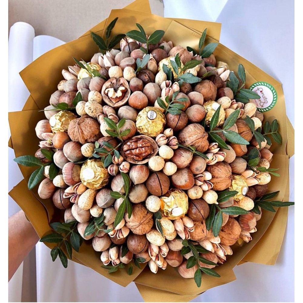 сухофрукти, букет із цукерок, фруктово-горіхова композиція "Валенсія"