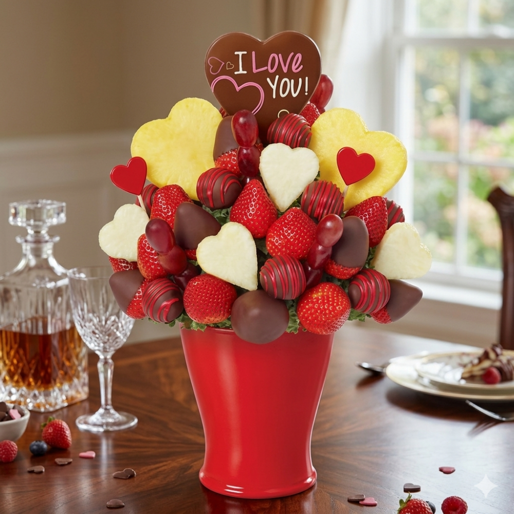 Фруктовий букет "ILOVE YOU"